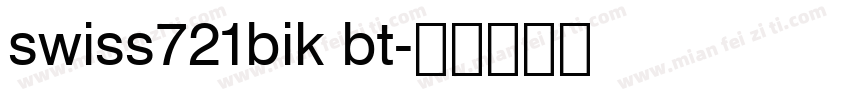 swiss721bik bt字体转换